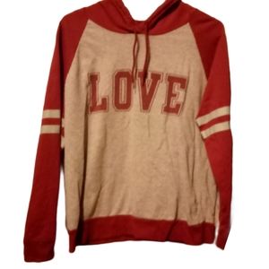 On Fire "Love" Hoodie Size Large